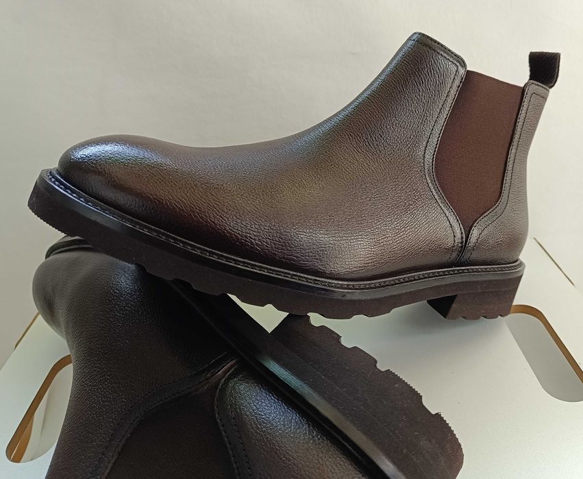 Ghete chelsea plain toe 45 premium Massimo Dutti NOI piele naturala