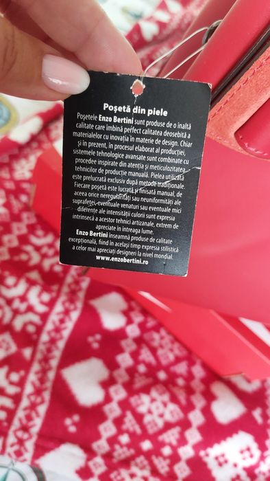 Poseta din piele Enzo Bertini
