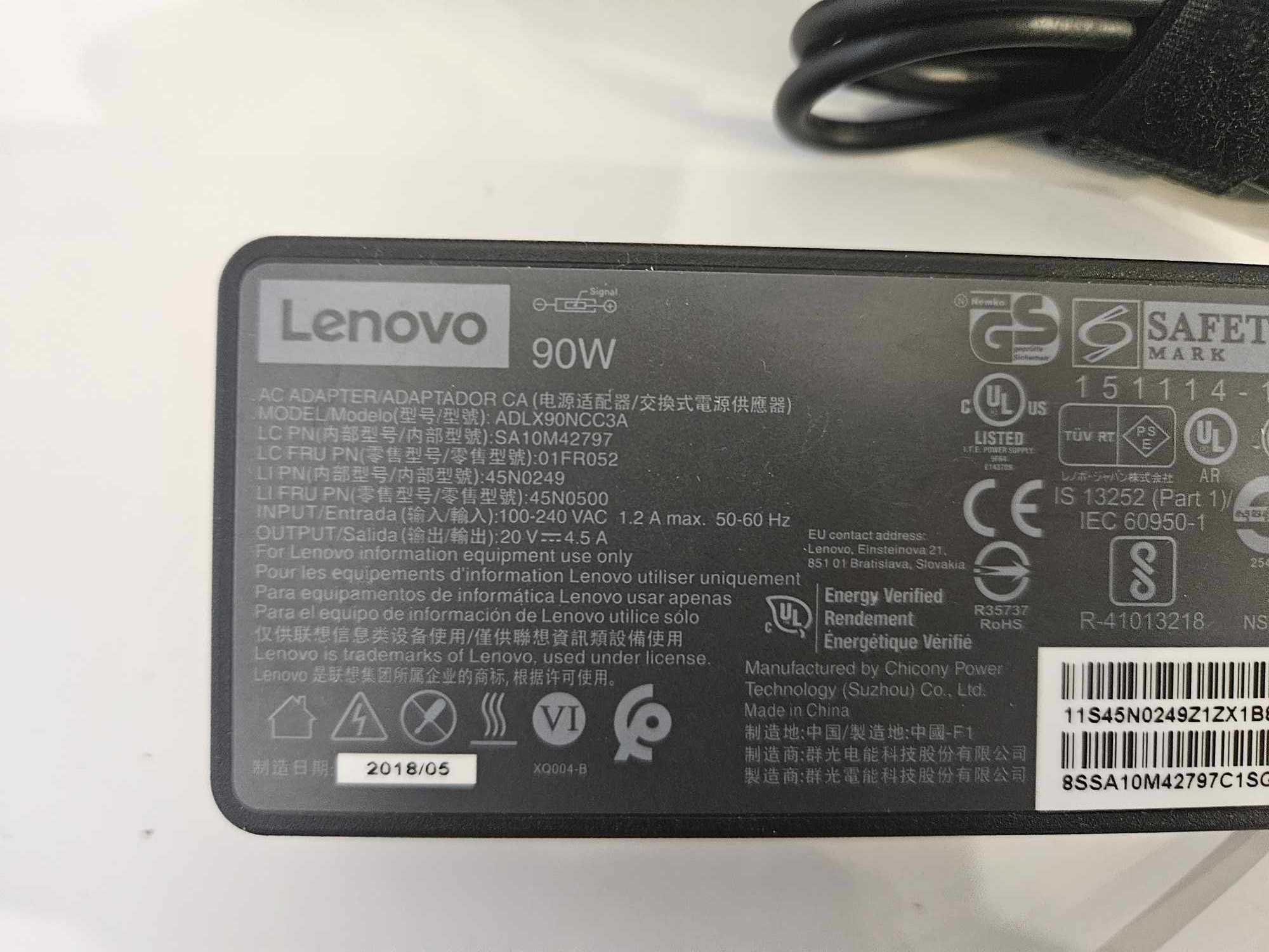 +Гаранция! Зарядно захранване захранващ адаптер Lenovo 20V 90W