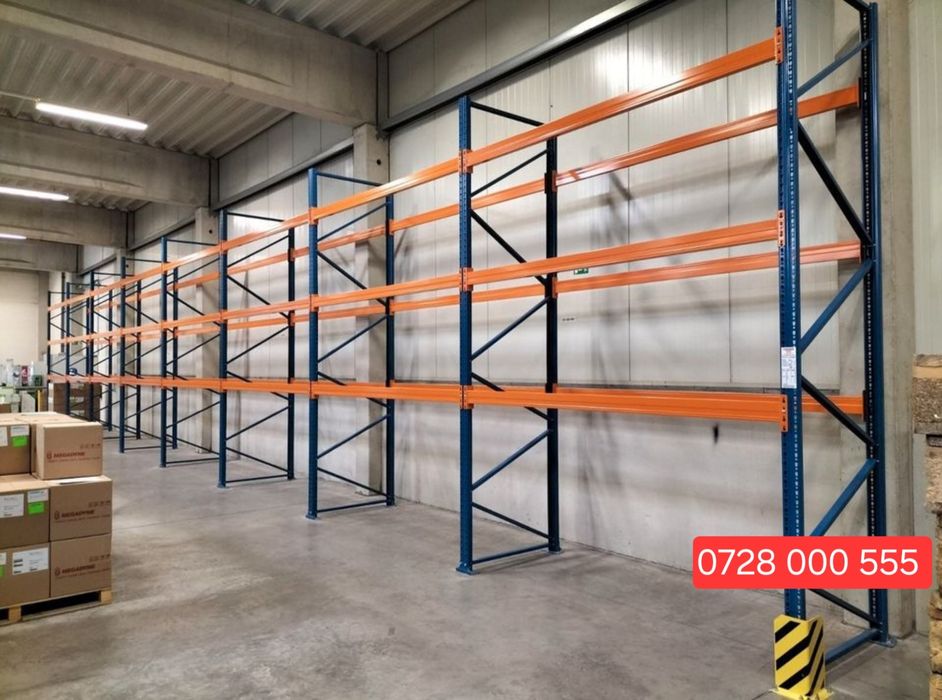 Rafturi metalice pentru paleți industriale