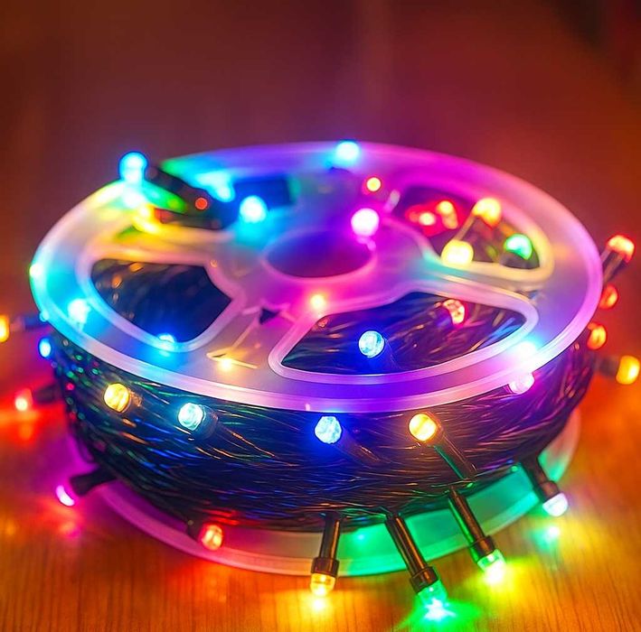 LED Коледни Лампички – 20 метра светлинна магия за твоя дом!