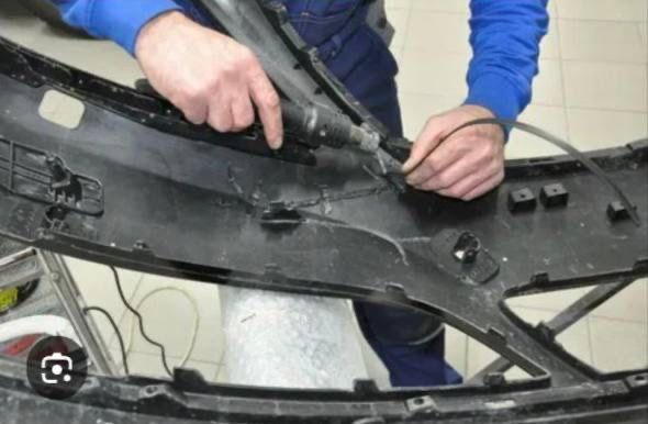 Бамфер фары ремонт пластмас