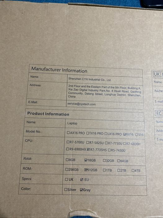 Laptop Acemagic Ax18 512gb ! Sigilat nou !