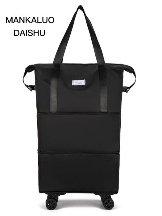 Дорожная складная сумка на колёсиках