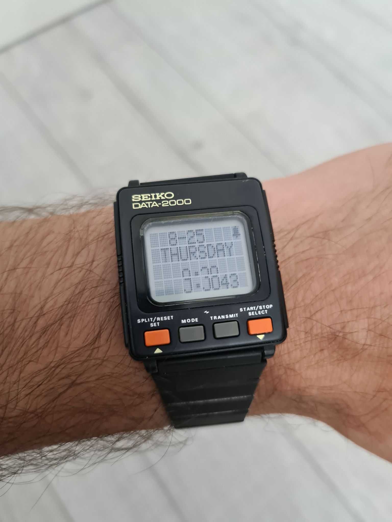 Ceas Seiko DATA-2000 LCD 1983 Vintage foarte Rar made in Japan