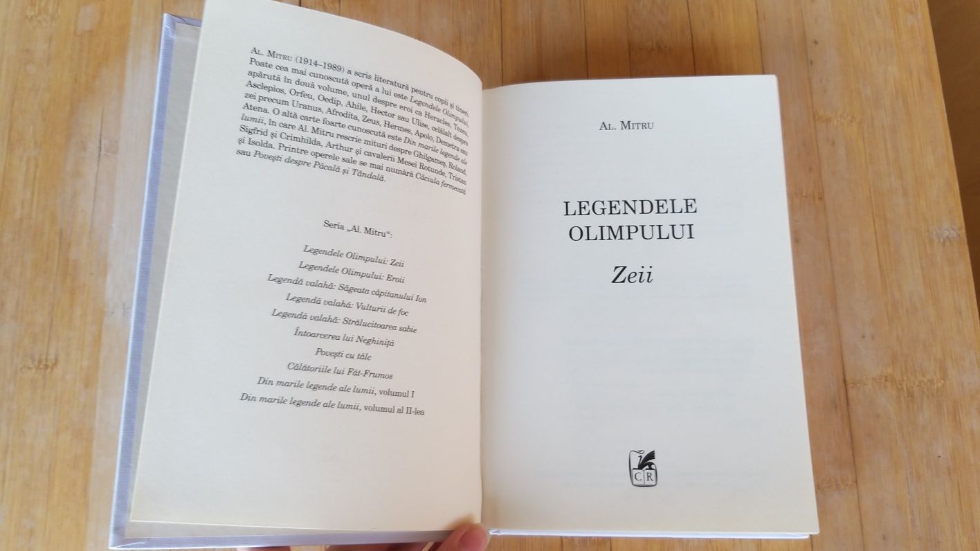 Legendele Olimpului - Zeii, de Alexandru Mitru