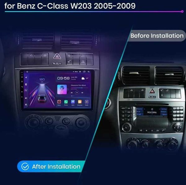 Mercedes C class W203 2005 - 2009 Мултимедия Навигация Android