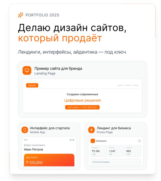 Делаю дизайн сайтов с лучшим UX/UI, презентации, приложений, карточек
