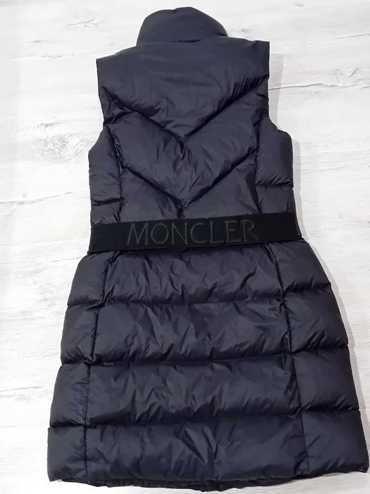 Vestă lungă cu puf pentru femei Moncler, mărimea 3 / M