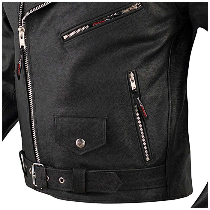 Кожено мото яке A-PRO CLASSIC BLACK Код: 71619