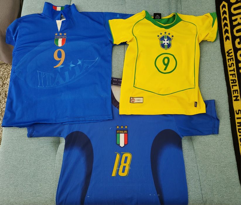 Colectie tricouri de fotbal Barcelona Arsenal Brazilia Italia