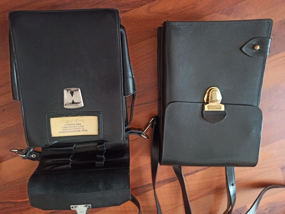 Genti vintage piele naturala