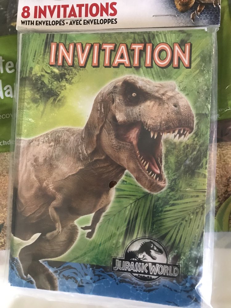 Jurassic World покани и украса за рожден ден