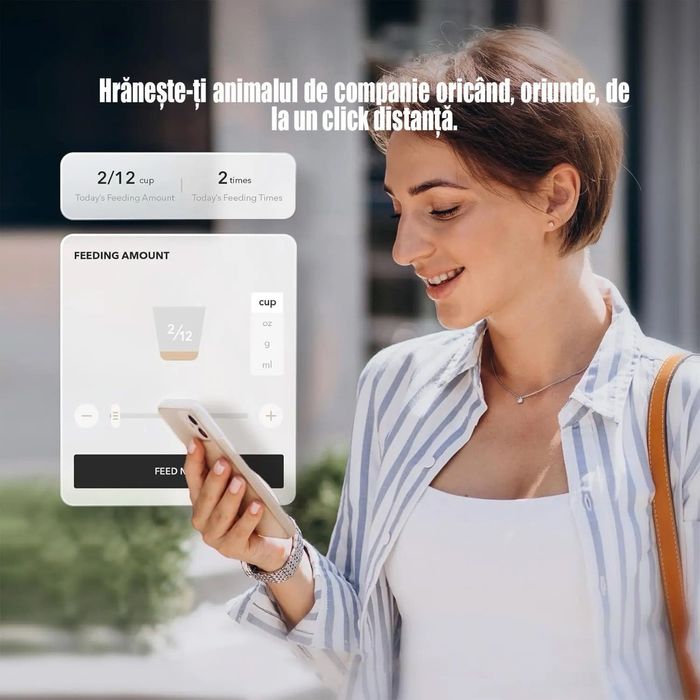 Hranitor/dozator automat INTELIGENT, camera VIDEO HD, sigilat