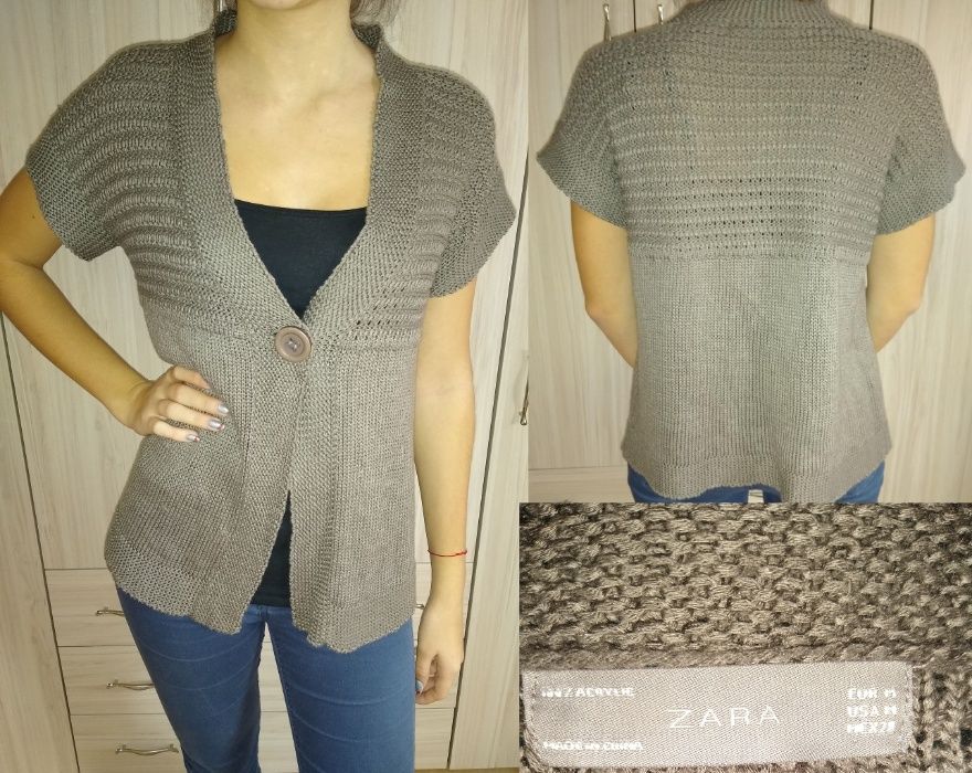 Плетени блузи с къс ръкав/ размер М - Н&М, Zara и др.
