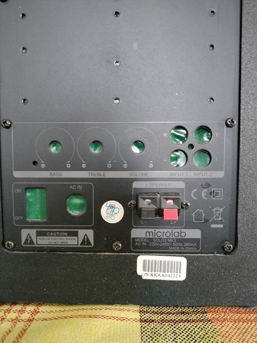 Boxe microlab dimensine 55cm