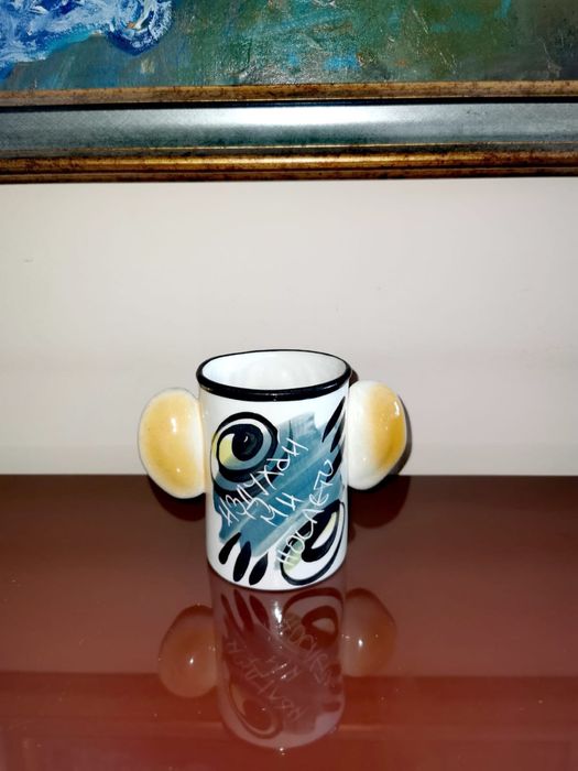 Керамична чаша за кафе чай с игрив мотив супер закачлив подарък !