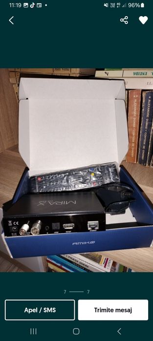 Vând receptor /receiverdecodor Amiko Mirea 4300 rk UHD combo