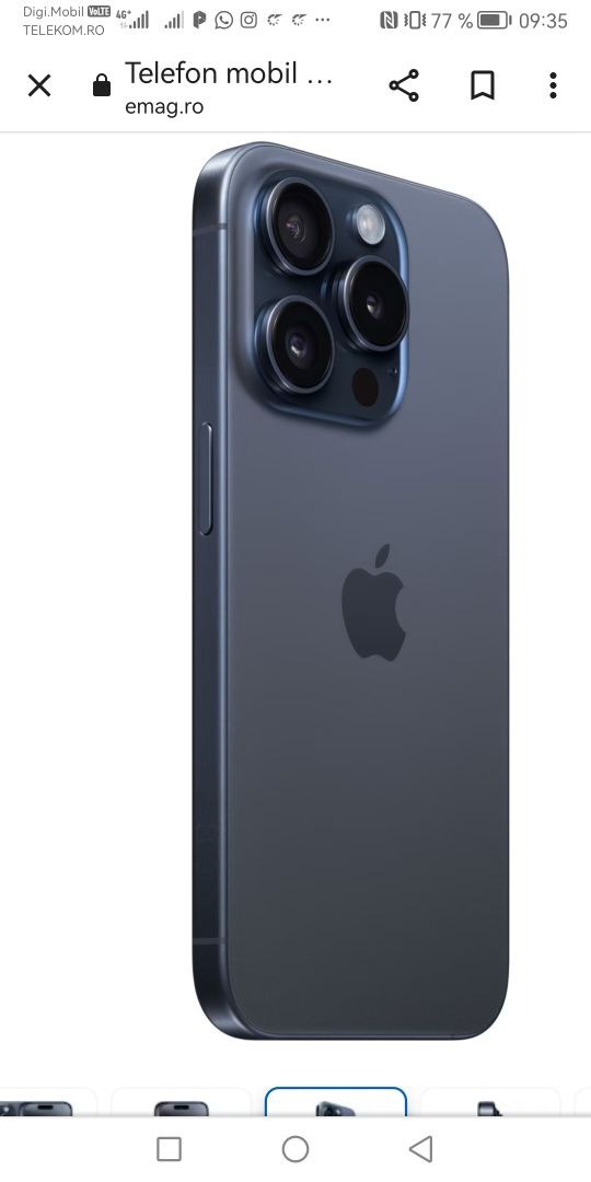 Iphone 15 pro max piese - display - carcasa-camere-baterie originale