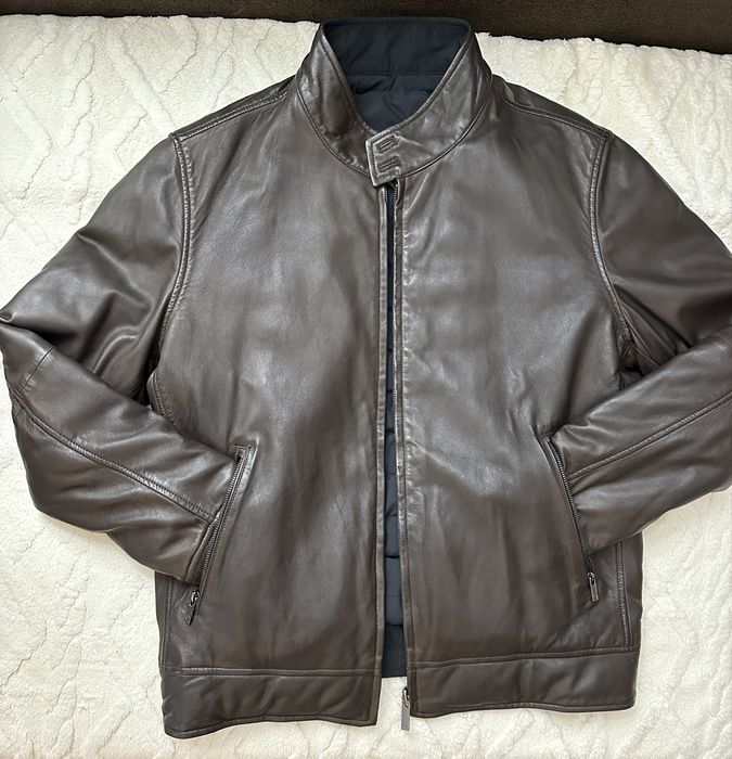 Geaca piele naturala Massimo Dutti