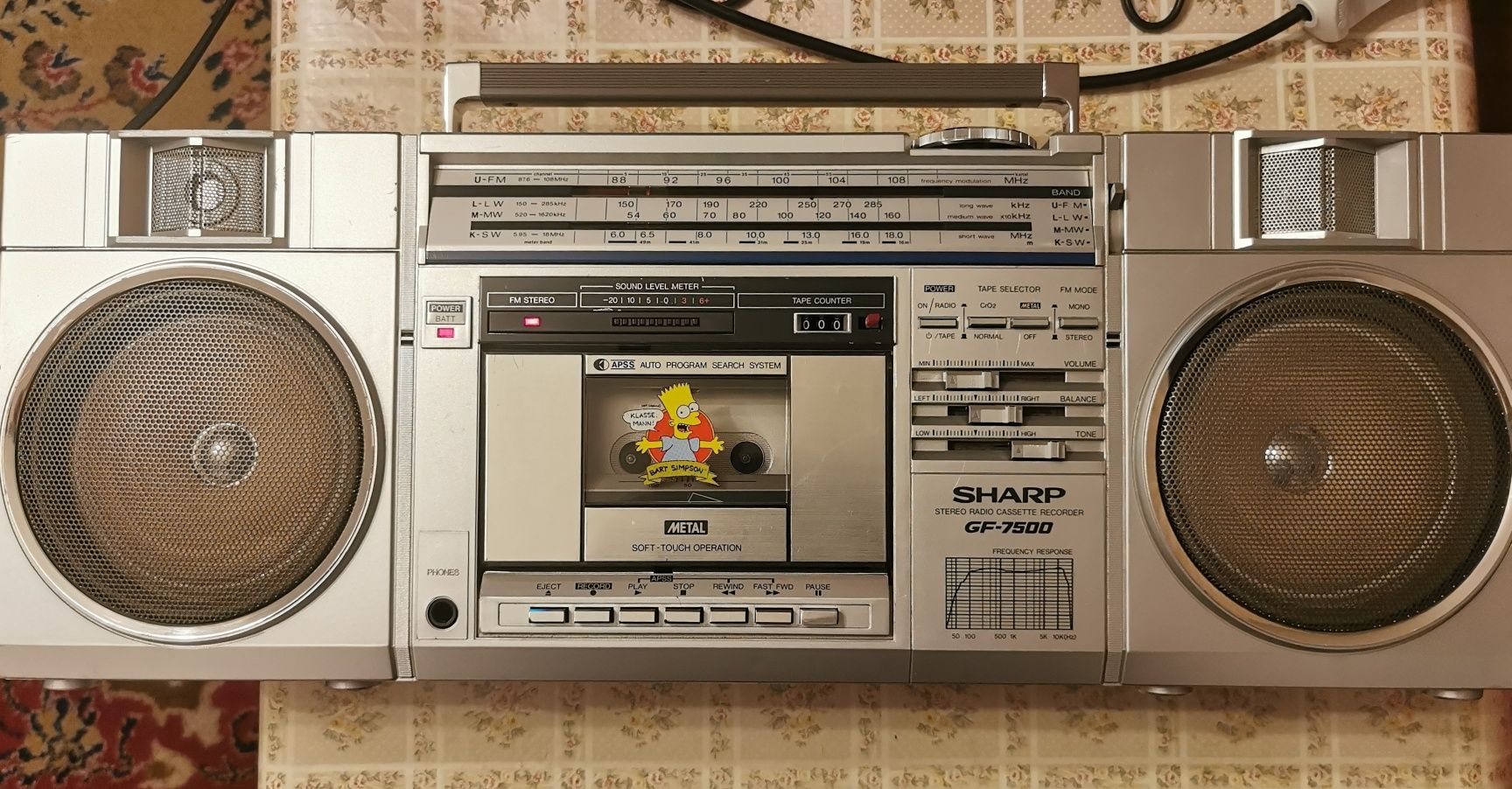 SHARP GF-7500 (радиокасетофон касетофон радио касетофон)