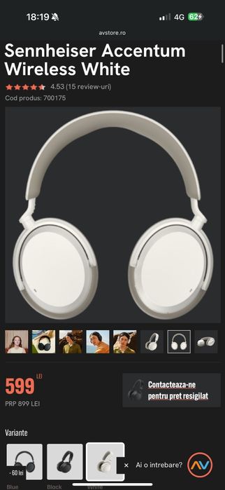 Căști seinnheiser sigilate wireless