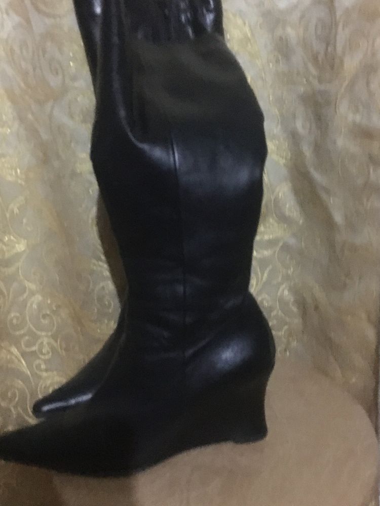 Сапоги кожа ,импорт