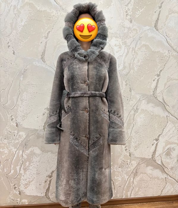 Шуба из  мутона.