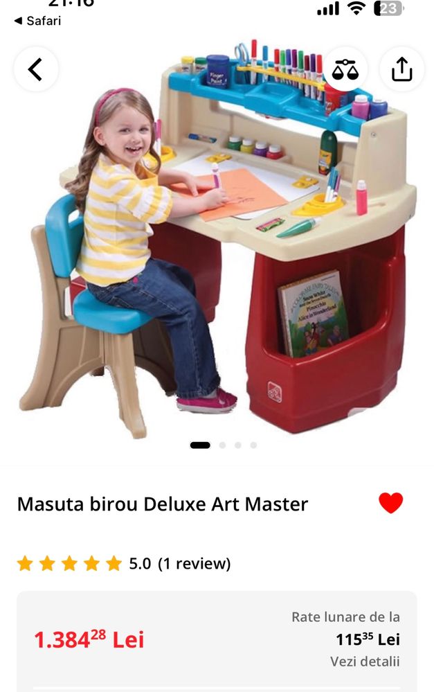 Masuta birou Deluxe Art Master