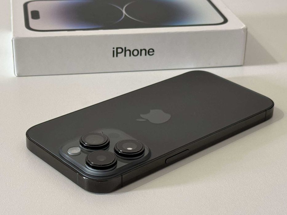 Бартер! Като НОВ! iPhone 14 Pro Space Black (Черен) 85% Батерия.