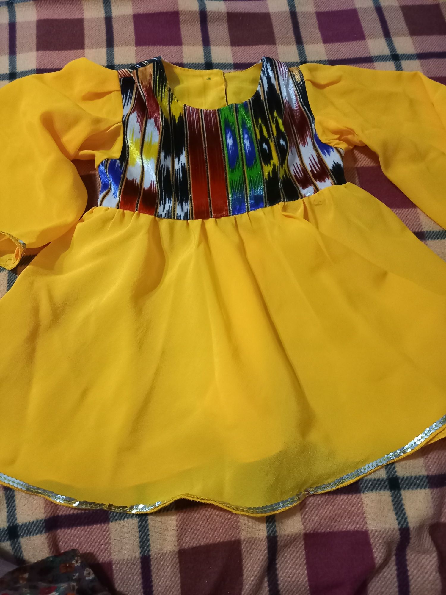 Узбекское платье для девочек 2-3 года на утренник