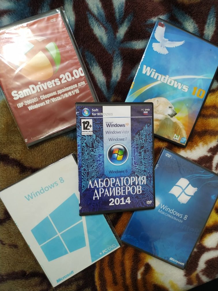 Продам диски WINDOWS 8, 10, драйвера