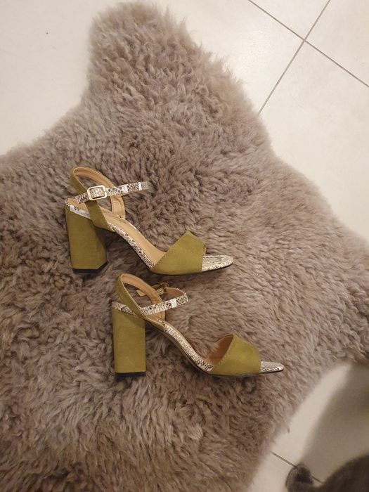 Sandale kaki si animal print 37