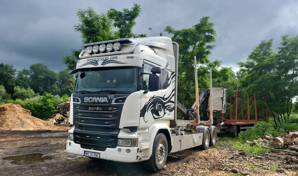 Camion forestier scania R580  6x4