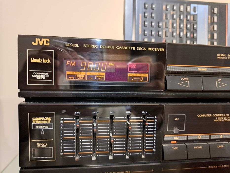 Sistem audio vintage JVC DR-E5L , 1986