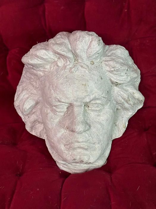 STATUETA SCULPTURA PIATRA - Ludwig van Beethoven - 25X26X15cm -Vintage