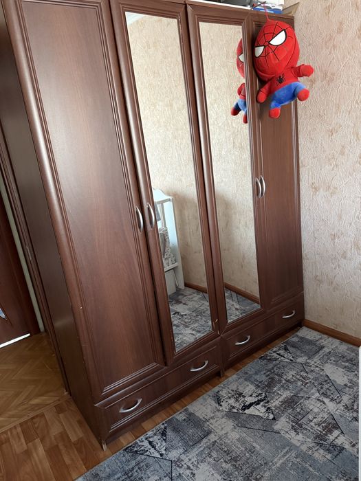 Шкаф (большой) два отделения для вещей и две выдвижные полки