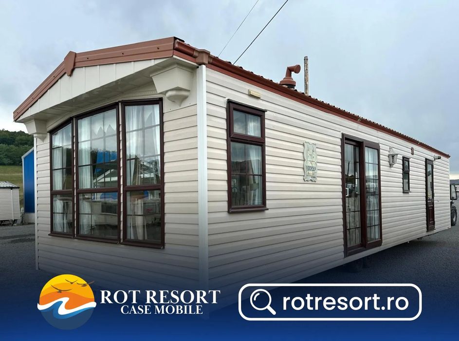 Alta Casă mobilă Cosalt Viena nr. 070 | Tâmplărie PVC și Încălzire centrală cu calorifere | 11.5 x 3.7 m | 2 dormitoare și 2 băi