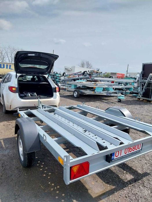 Remorcă basculabilă ATV – MOTO 750kg nouă REPO carte RAR