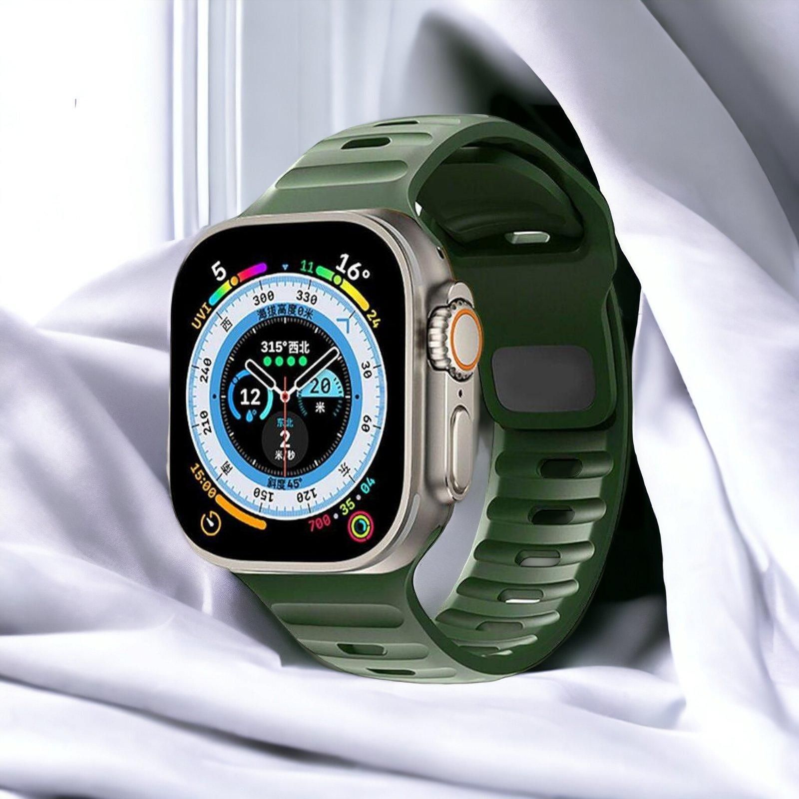 Каишка tech protect icon line за apple watch ultra/ ultra 2 green