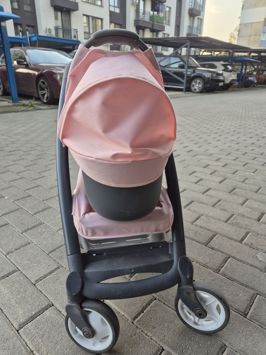 Количка за кукли 3 в 1 Smoby - Maxi Cosi Quinny, светлорозова