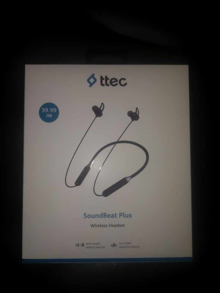 Слушалки ttec soundbeat plus безжични wireless нови