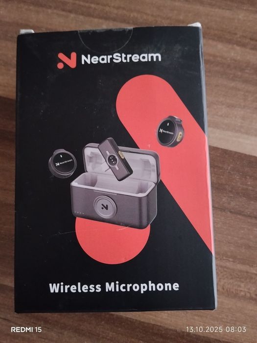 Два безжични микрофона NearStream AW-AWM25T за iPhone и Android USB-C