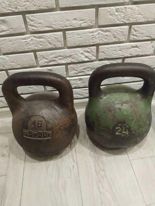 Гири 16 и 24 кг продам