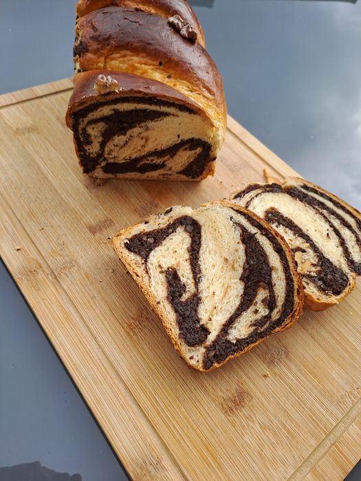 Cozonac de casa nuca,mac,rahat