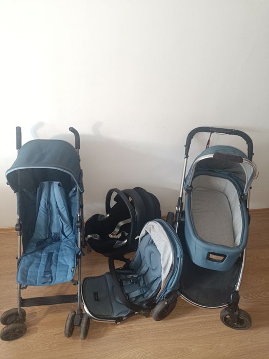 Количка 3 в 1 Mamas and papas Ocarro + количка чадър + чувалче + аксес