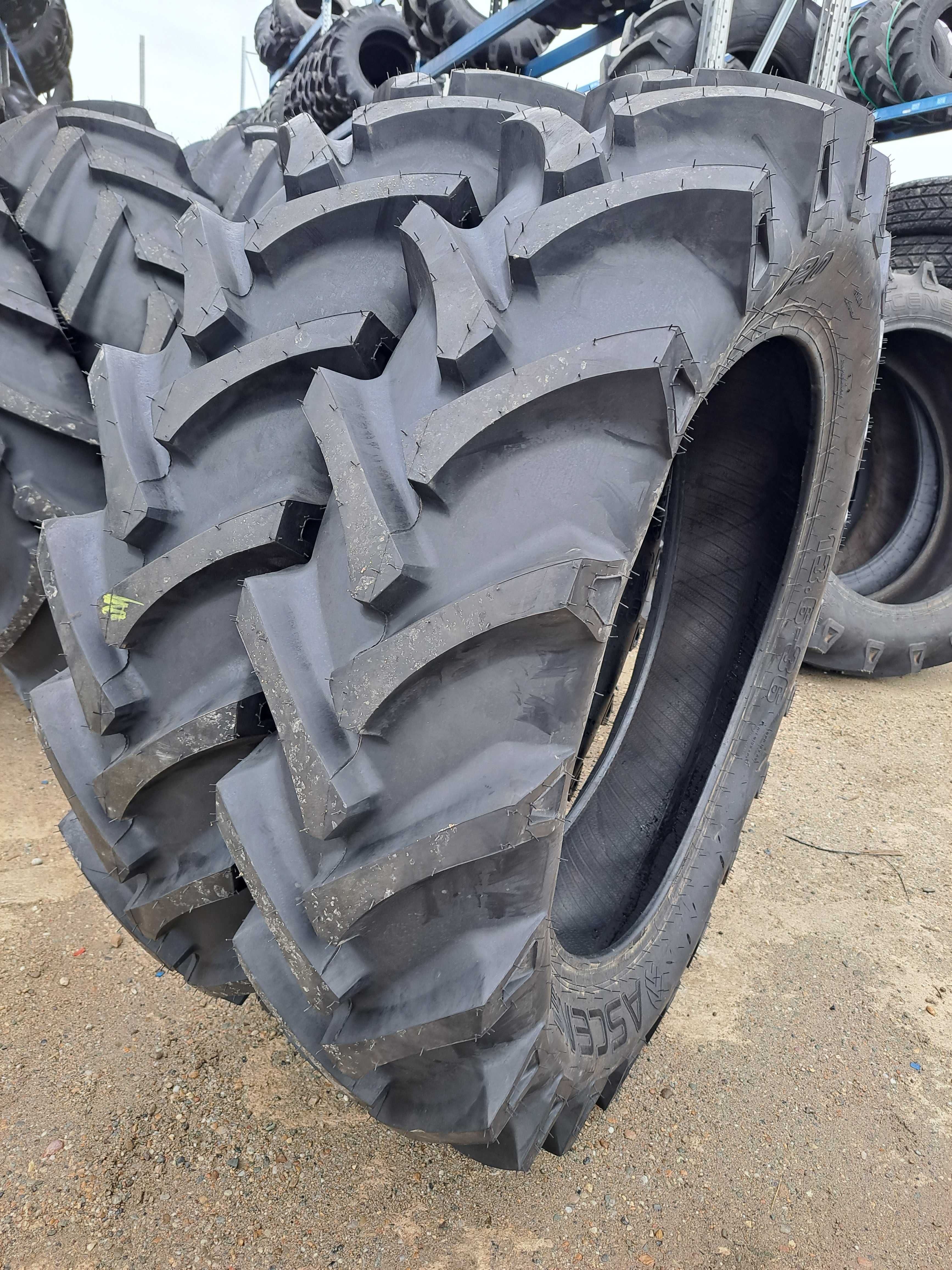 Anvelope noi 13.6-36 ASCENSO cu 8 pliuri cauciucuri TRACTOR FIAT