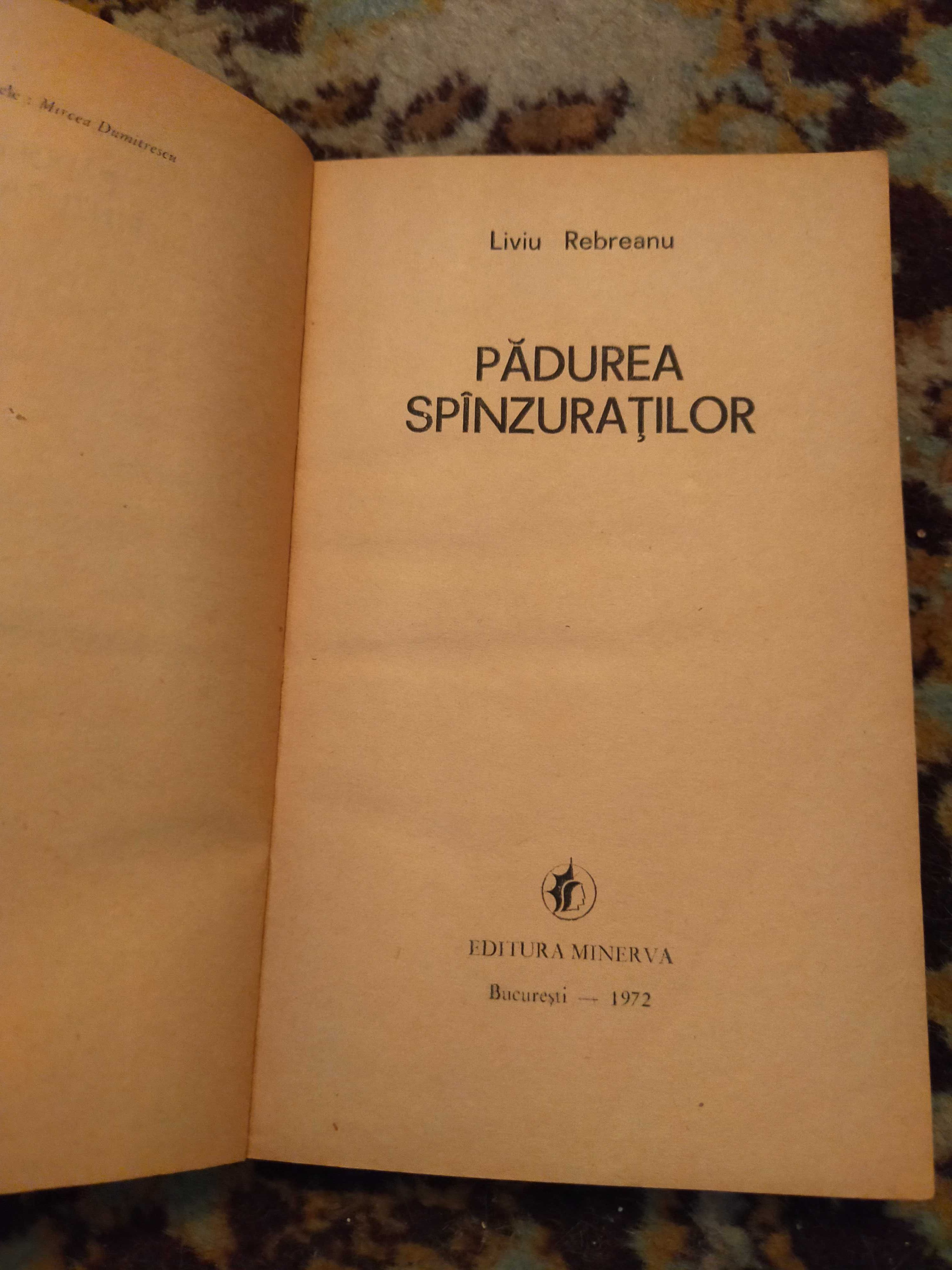 Pădurea spânzuraților de Liviu Rebreanu