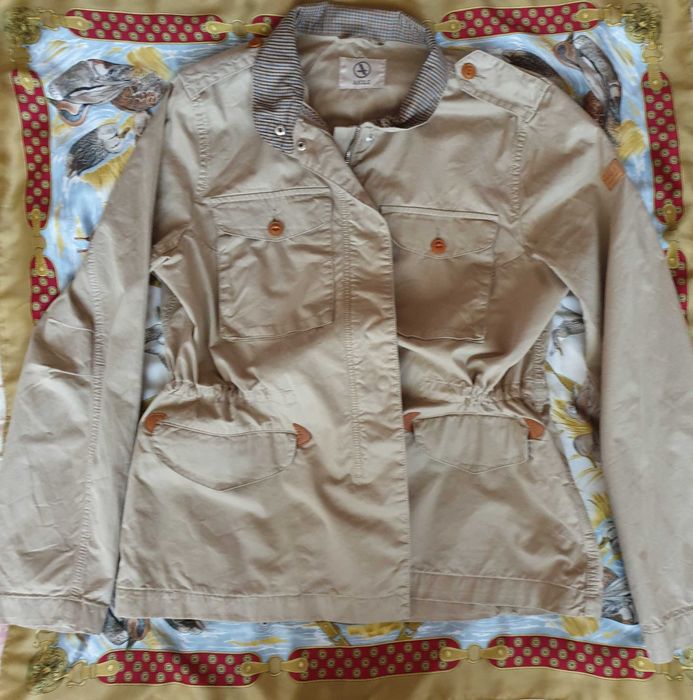 Jacheta subtire bumbac bej army olive Aigle Max Mara
