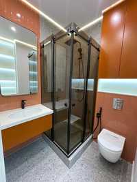 Душевые кабины стеклянные перегородки Ванная шторка фурнитура душ
